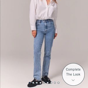 Abercrombie & Fitch Ultra High Rise 90s Straight Jean 25/0 Extra short